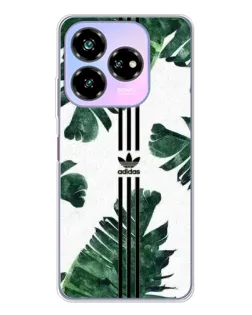 Чехол для ZTE Nubia V60 Design с картинкой «Пальмовые листья адидас»