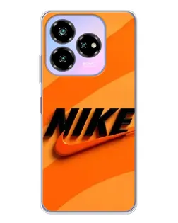Чехол для ZTE Nubia V60 Design с картинкой «Оранжевый драйв Nike»