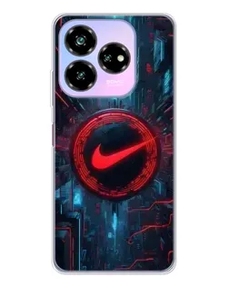 Чехол для ZTE Nubia V60 Design с картинкой «Техногенный стиль Nike»