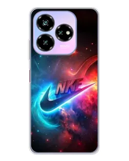 Чехол для ZTE Nubia V60 Design с картинкой «Огненный логотип Nike»