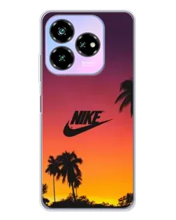 Чехол для ZTE Nubia V60 Design с картинкой «Nike на закате солнца»