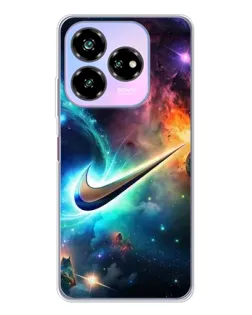 Чехол для ZTE Nubia V60 Design с картинкой «Космический Nike Swoosh»