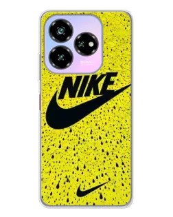 Чехол для ZTE Nubia V60 Design с картинкой «Желтый текстурный Nike»