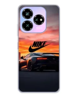 Чехол для ZTE Nubia V60 Design с картинкой «Nike и суперкар»