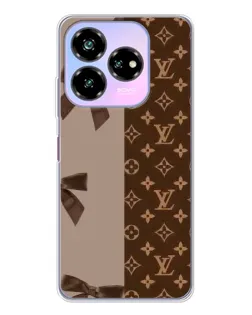 Чехол для ZTE Nubia V60 Design с картинкой «Louis Vuitton — банты»