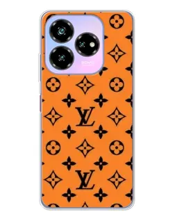Чехол для ZTE Nubia V60 Design с картинкой «Оранжевый стиль LV»