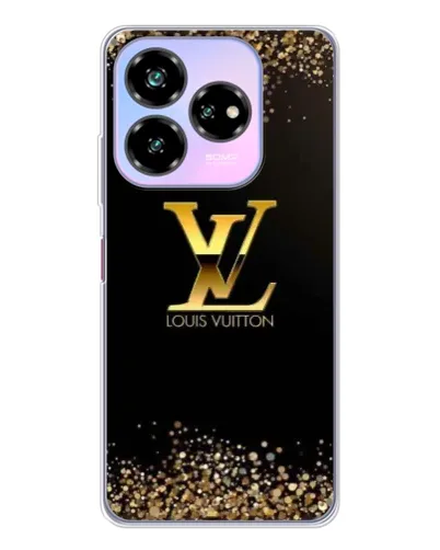 Чехол для ZTE Nubia V60 Design с картинкой «LV — золотые искры» Чехол для ZTE Nubia V60 Design с картинкой «LV — золотые искры»