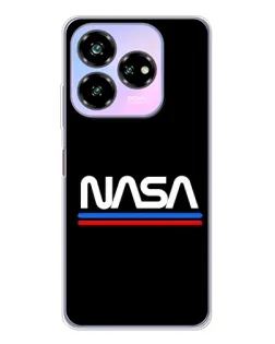 Чехол для ZTE Nubia V60 Design с картинкой «NASA — классика Red Blue»