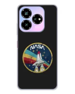 Чехол для ZTE Nubia V60 Design с картинкой «NASA — эмблема миссии»