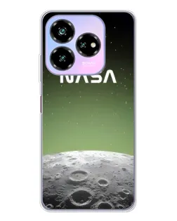 Чехол для ZTE Nubia V60 Design с картинкой «NASA — лунный градиент»