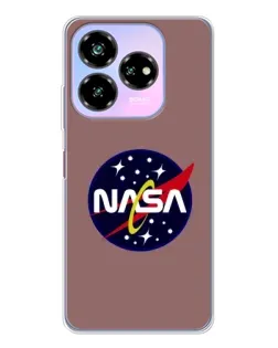 Чехол для ZTE Nubia V60 Design с картинкой «NASA — ретро космос»