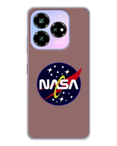 Чехол для ZTE Nubia V60 Design с картинкой «NASA — ретро космос»