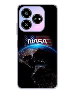 Чехол для ZTE Nubia V60 Design с картинкой «Земля из космоса NASA»