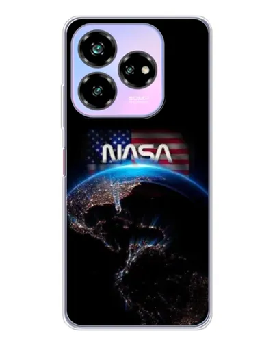 Чехол для ZTE Nubia V60 Design с картинкой «Земля из космоса NASA»