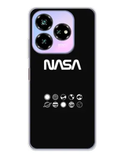 Чехол для ZTE Nubia V60 Design с картинкой «NASA — технический принт»