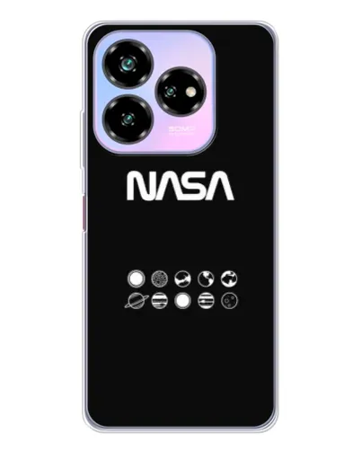 Чехол для ZTE Nubia V60 Design с картинкой «NASA — технический принт»