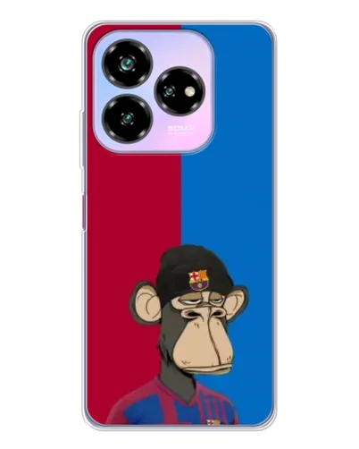 Чехол для ZTE Nubia V60 Design с картинкой «Bored Ape — фанат Барсы» Чехол для ZTE Nubia V60 Design с картинкой «Bored Ape — фанат Барсы»