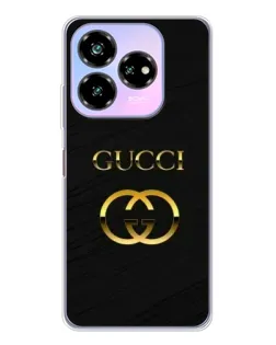 Чехол для ZTE Nubia V60 Design с картинкой «Золотой логотип Gucci»