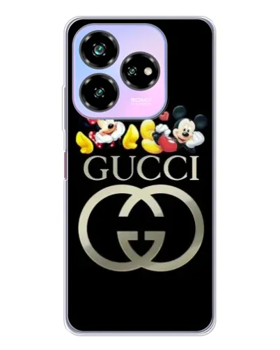 Чехол для ZTE Nubia V60 Design с картинкой «Gucci — герои Disney»