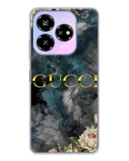 Чехол для ZTE Nubia V60 Design с картинкой «Абстрактные цветы Gucci»