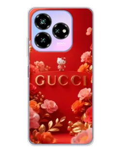Чехол для ZTE Nubia V60 Design с картинкой «Gucci — золотой сад»