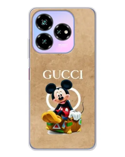 Чехол для ZTE Nubia V60 Design с картинкой «Микки Маус Gucci — крафт»