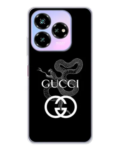Чехол для ZTE Nubia V60 Design с картинкой «Gucci — серебряная змея»