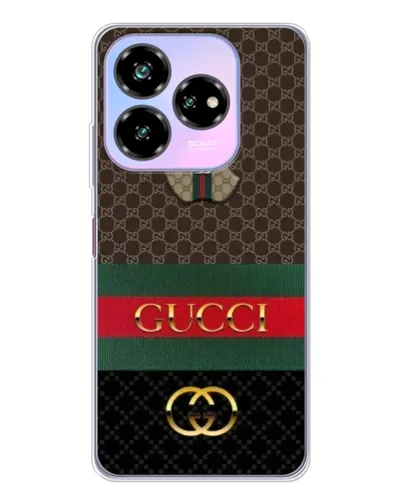 Чехол для ZTE Nubia V60 Design с картинкой «Gucci — брендированный десерт»