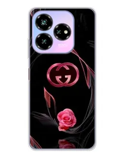 Чехол для ZTE Nubia V60 Design с картинкой «Gucci — неоновая роза»