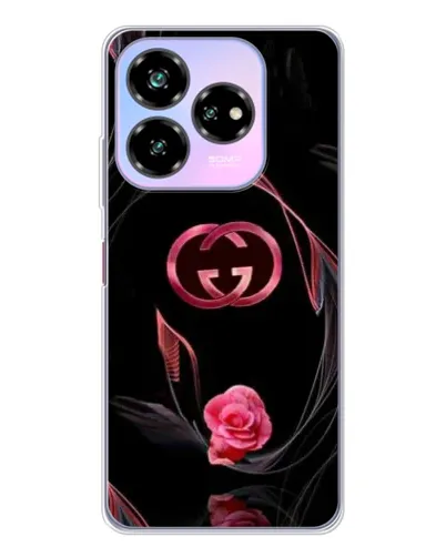Чехол для ZTE Nubia V60 Design с картинкой «Gucci — неоновая роза»