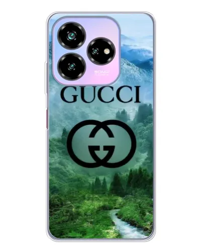Чехол для ZTE Nubia V60 Design с картинкой «Gucci — горный пейзаж»