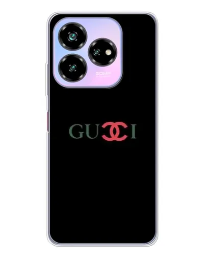 Чехол для ZTE Nubia V60 Design с картинкой «Gucci — красный градиент»