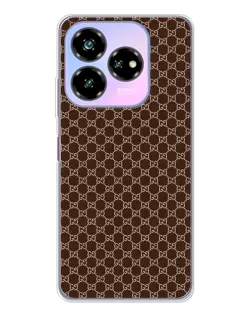 Чехол для ZTE Nubia V60 Design с картинкой «Gucci — шоколадная сетка»