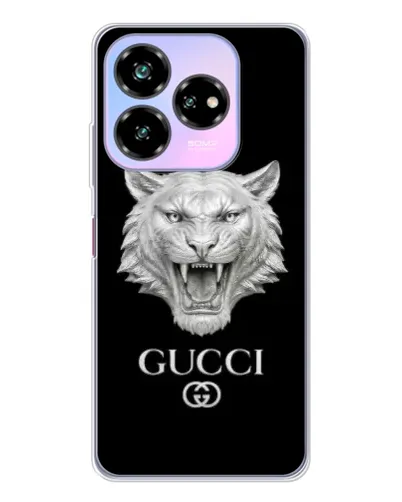 Чехол для ZTE Nubia V60 Design с картинкой «Gucci — серебряный лев» Чехол для ZTE Nubia V60 Design с картинкой «Gucci — серебряный лев»