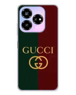 Чехол для ZTE Nubia V60 Design с картинкой «Gucci — темно-зеленый градиент»
