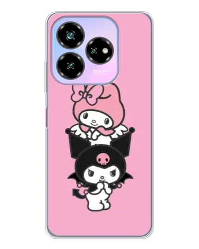 Чехол для ZTE Nubia V60 Design с картинкой «My Melody и Kuromi»