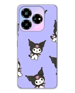 Чехол для ZTE Nubia V60 Design с картинкой «Паттерн с Kuromi» Чехол для ZTE Nubia V60 Design с картинкой «Паттерн с Kuromi»