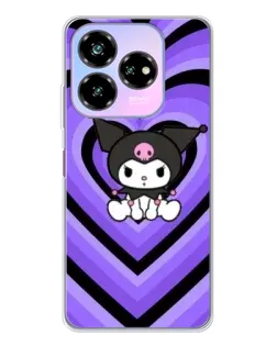 Чехол для ZTE Nubia V60 Design с картинкой «Kuromi и фиолетовые сердца» Чехол для ZTE Nubia V60 Design с картинкой «Kuromi и фиолетовые сердца»