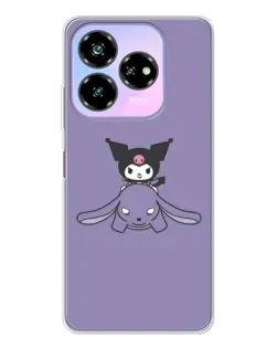 Чехол для ZTE Nubia V60 Design с картинкой «Kuromi на лиловом фоне» Чехол для ZTE Nubia V60 Design с картинкой «Kuromi на лиловом фоне»