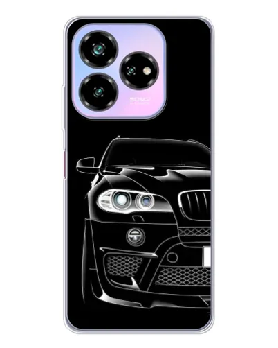 Чехол для ZTE Nubia V60 Design с картинкой «Темный силуэт BMW»