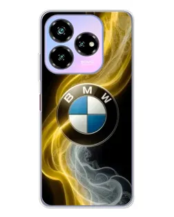 Чехол для ZTE Nubia V60 Design с картинкой «Золотистый дым BMW»