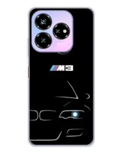 Чехол для ZTE Nubia V60 Design с картинкой «Минималистичный принт BMW M3»