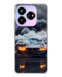 Чехол для ZTE Nubia V60 Design с картинкой «BMW в дыму»