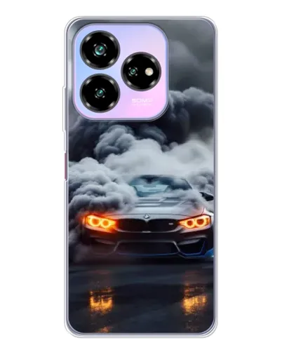 Чехол для ZTE Nubia V60 Design с картинкой «BMW в дыму»