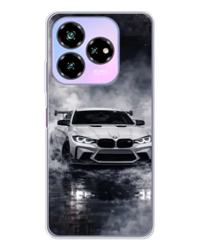 Чехол для ZTE Nubia V60 Design с картинкой «BMW сквозь туман»