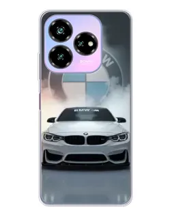 Чехол для ZTE Nubia V60 Design с картинкой «BMW в белом дыму»