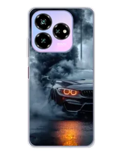 Чехол для ZTE Nubia V60 Design с картинкой «BMW M-Power — абстракция»