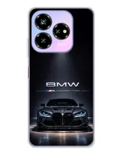 Чехол для ZTE Nubia V60 Design с картинкой «BMW сквозь ночной город»