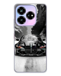 Чехол для ZTE Nubia V60 Design с картинкой «BMW — акварельный дрифт»