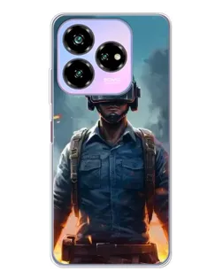 Чохол для ZTE Nubia V60 Design з картинкою «PUBG — реалістичний герой»